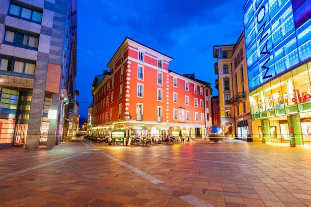 Piazza Riforma main square Lugano