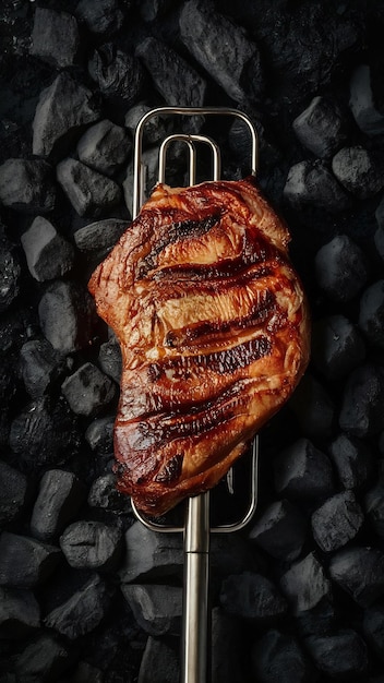 Photo picanha barbecue roasted over hot coals this form of barbecue is widely consumed throughout brazil