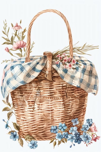 picnic basket vintage style junk journal