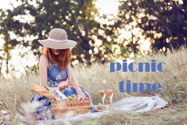 Picnic in the meadow