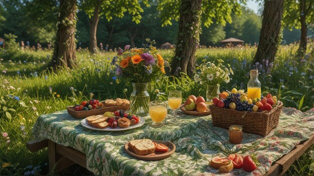 A Picnic Paradise Savoring Summers Sweet Moments