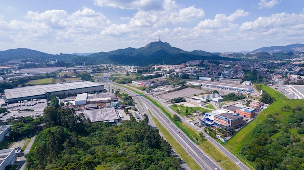 Pico do Jaragua in Osasco, So Paulo, Brazil. Highest point in the city of Sao Paulo. With the Bande