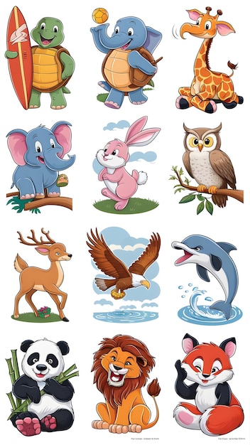 a picture of animals and animals with the words elephant and elephant on it