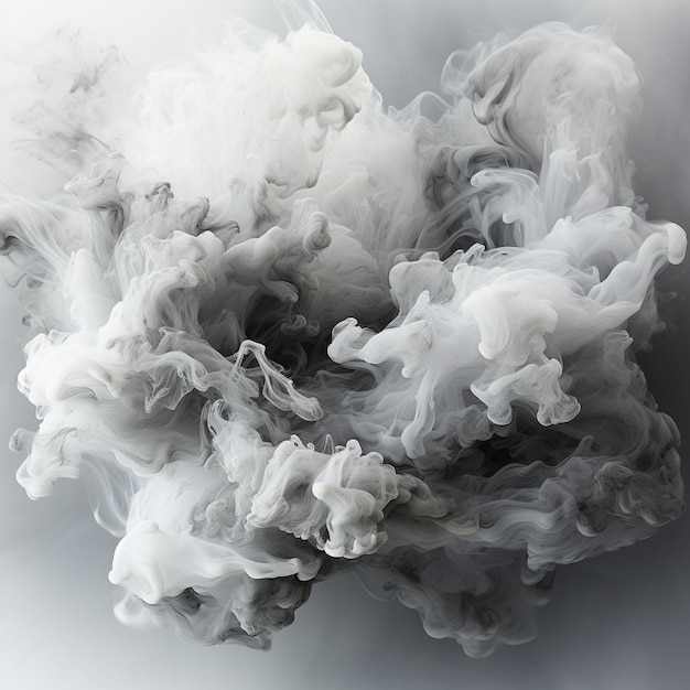 a picture of a black and white photo of a smoke