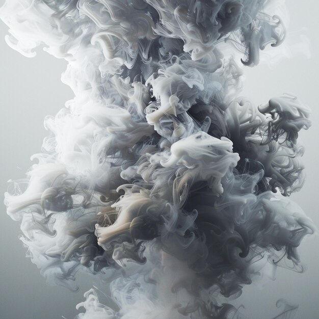 a picture of a black and white smoke with the word quot b quot on it