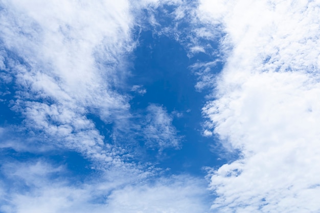 Picture of blue sky and white clouds.