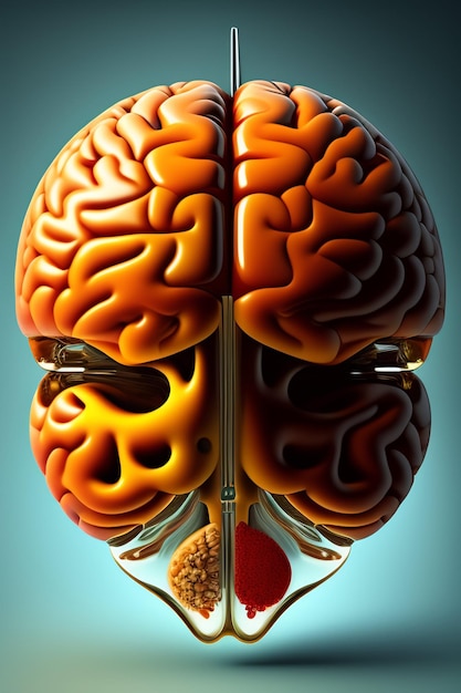 A picture of a brain with the word brain on it