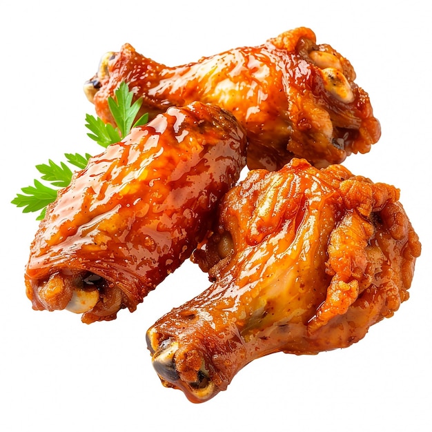 a picture of chicken wings and a menu of the food