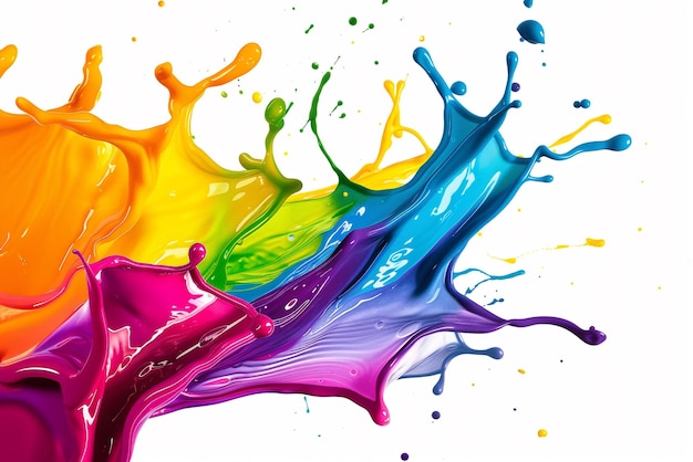 a picture of a colorful splash of paint