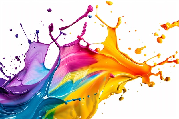 a picture of a colorful splash of paint