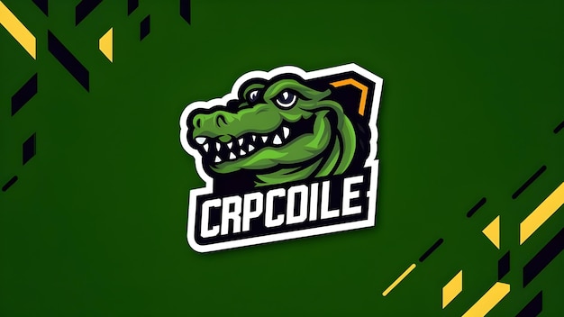 Photo a picture of a crocodile with the word crocodile on it