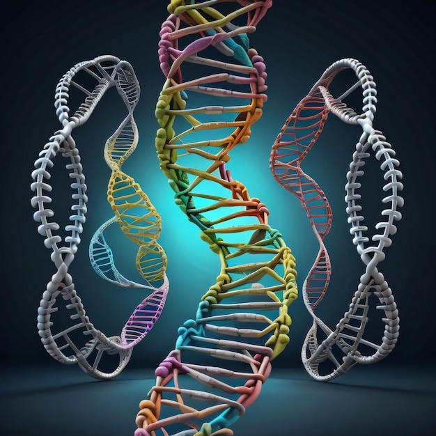 A picture of a dna strand with the word dna on it