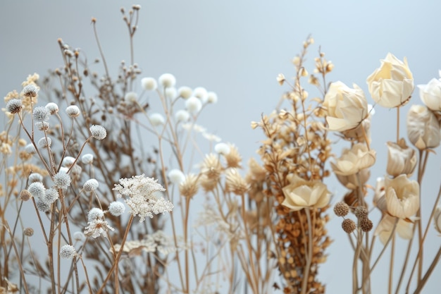 Picture of dried flowers in several variants