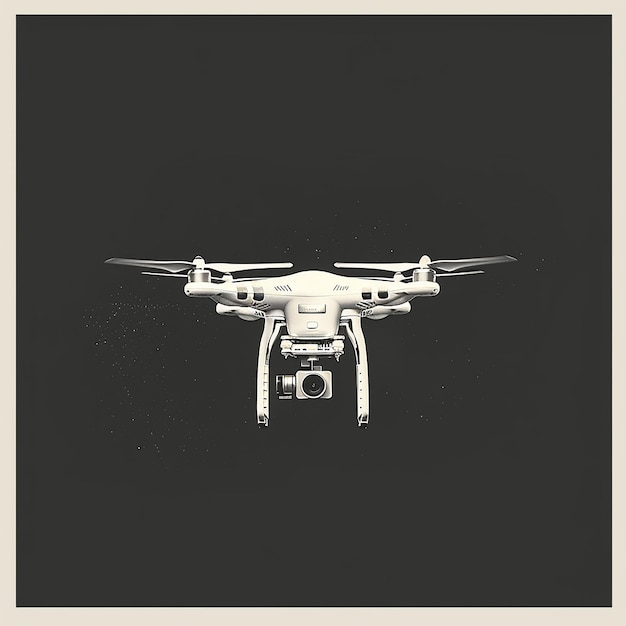 Photo a picture of a drone with the words quot a quot on it quot