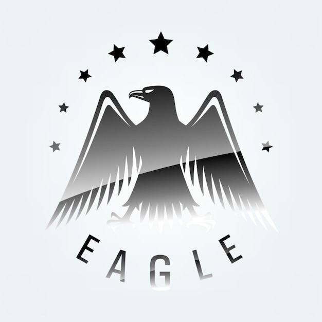 a picture of an eagle with the word eagle on it