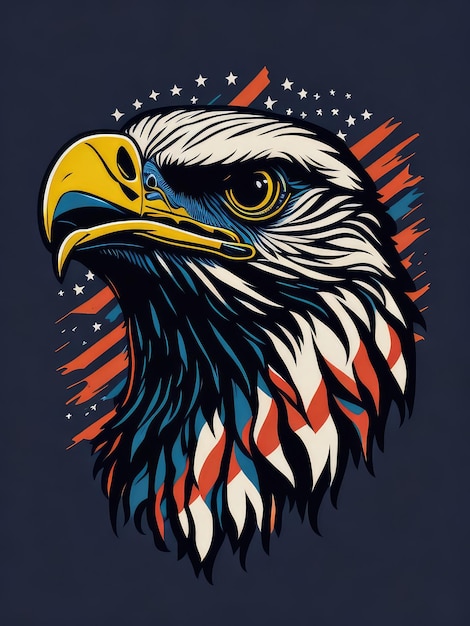 A picture of an eagle with the words