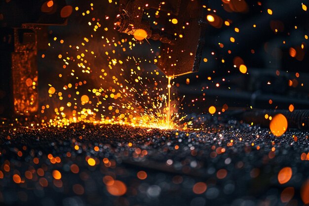 a picture of a fire with a black background with orange and yellow sparks