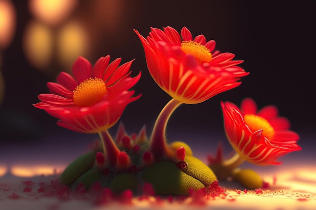 A picture of flowers that is from the game