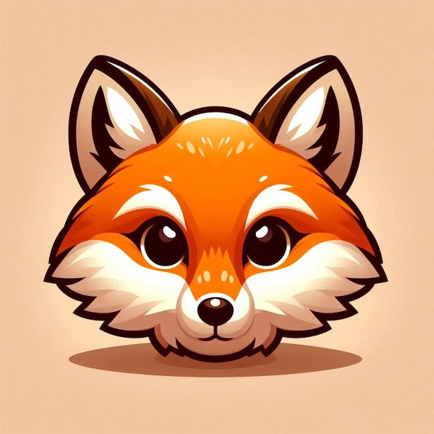 a picture of a fox head with a face that says fox