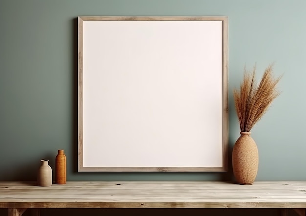 Picture Frame with a Clean White Canvas