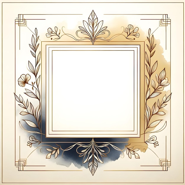 a picture of a frame with a picture of a white and gold color