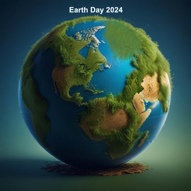 a picture of a globe with the earths earth in the background