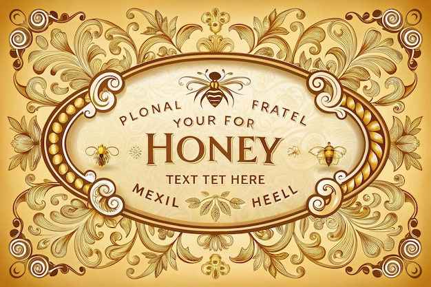 a picture of a honeycomb with a gold background