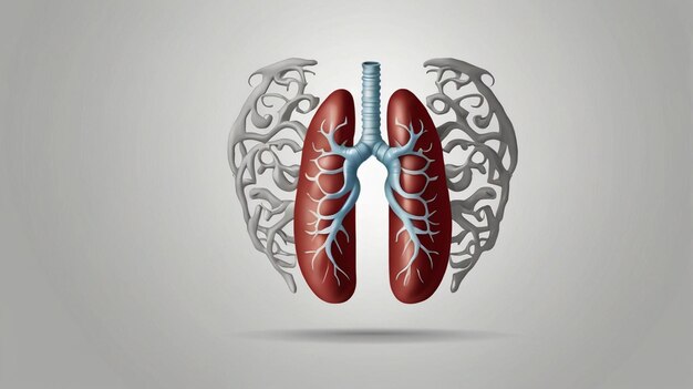 a picture of a human heart with the word lungs on it