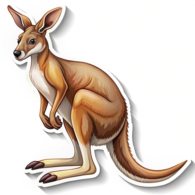 a picture of a kangaroo with a picture of a kangaroo on it