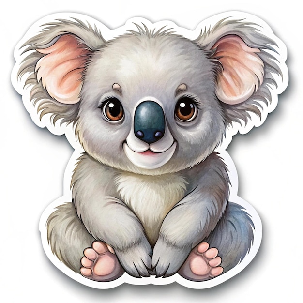 a picture of a koala with a picture of a koala on it