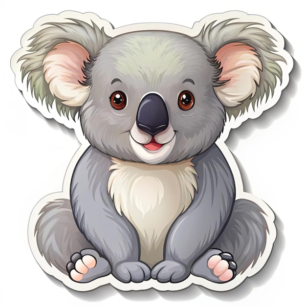 a picture of a koala with a picture of a koala on it