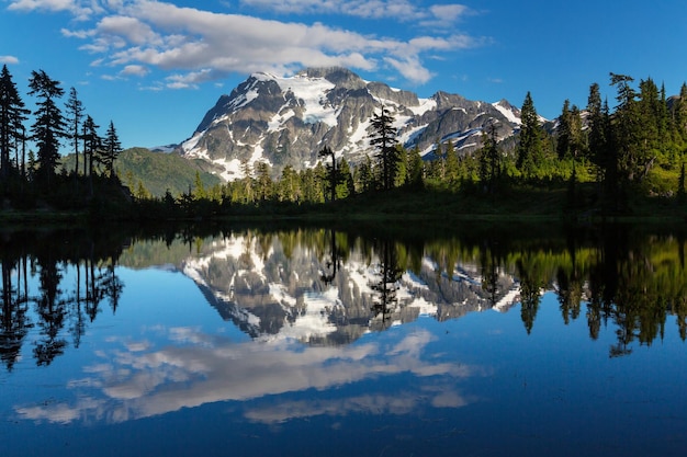 Picture lake and mount Shuksan, Washington