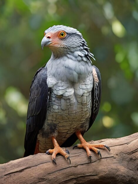 Photo picture of a lizard buzzard bird ai generated