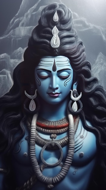 Picture of Lord Shiva generative AI