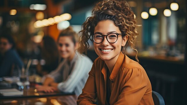 Photo a picture of a middleaged multiracial lgbtq entrepreneur listening to female coworkers in a boardroom