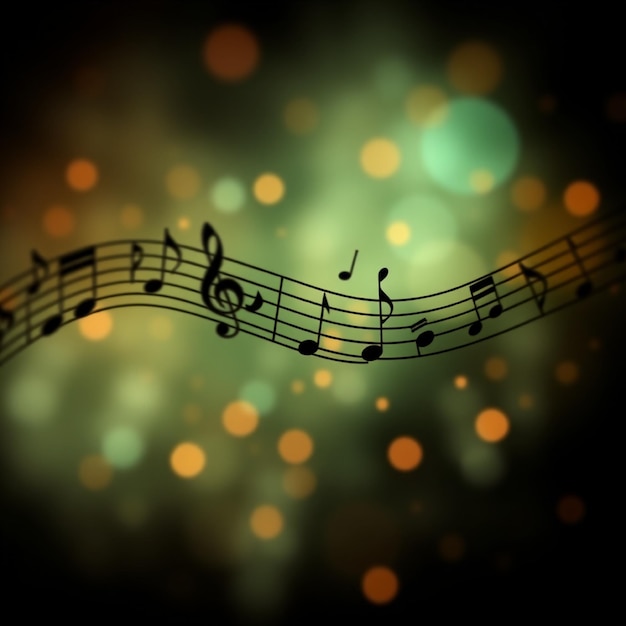 a picture of a music note with the word  music  on it