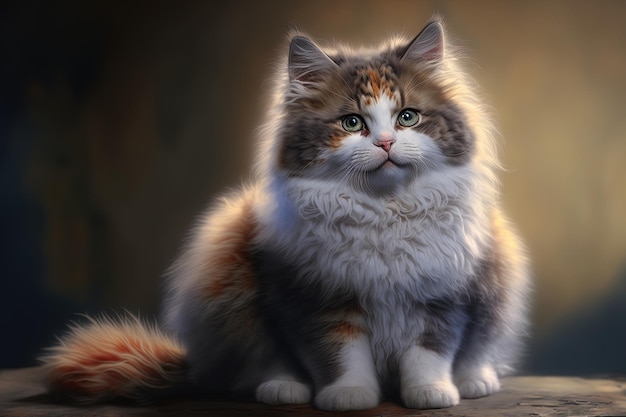 A picture of a nice fluffy cat