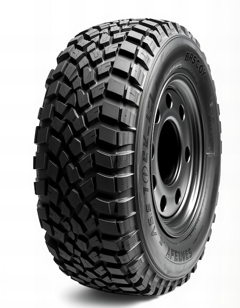 Picture Offroad tire isolated on a white background