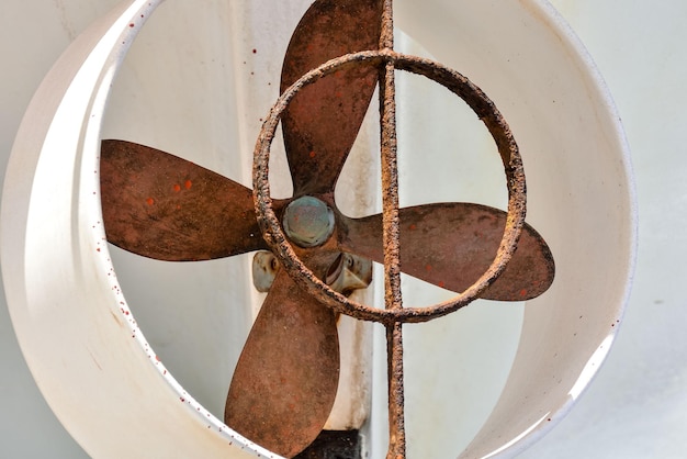 Picture of an Old Boat Helix Propeller