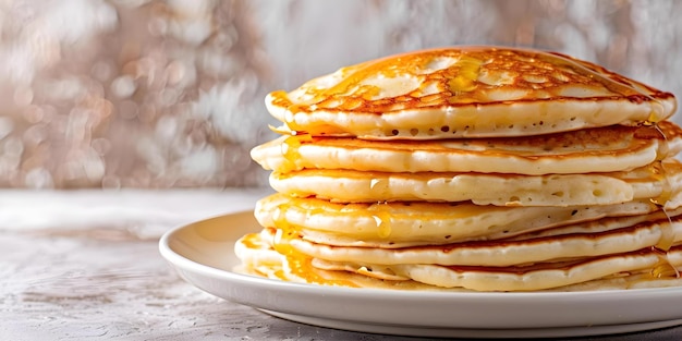 Photo picture of pancake concept food photography breakfast delights sweet treats fluffy pancakes homemade brunch