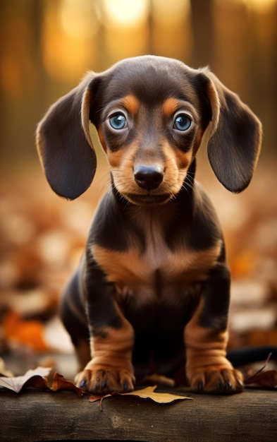 A Picture of a Petite Dachshund