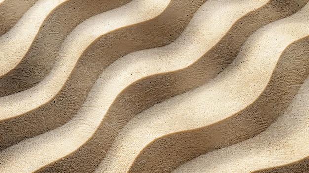 Photo picture photorealistic sand texture with ripples in neutral color tones