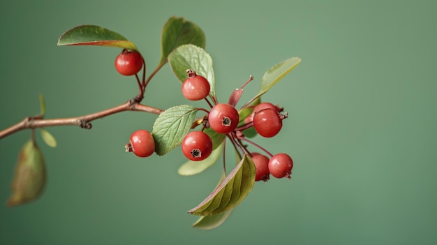 Photo a picture of a plant with berries on it