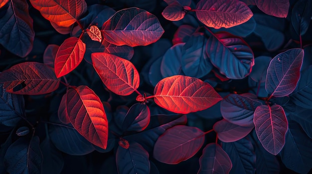 a picture of a plant with red and purple leaves