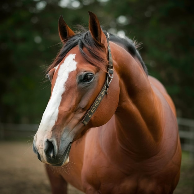 Picture presenting the Beautiful Cute Horse