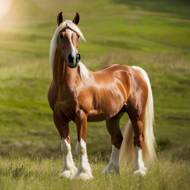 Picture presenting the Beautiful Cute Horse