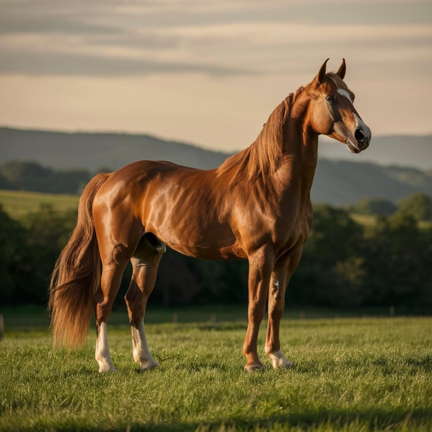 Picture presenting the Beautiful Cute Horse