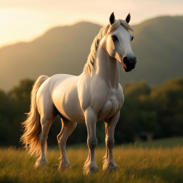 Picture presenting the Beautiful Cute Horse