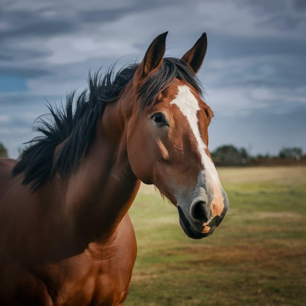 Picture presenting the Beautiful Cute Horse