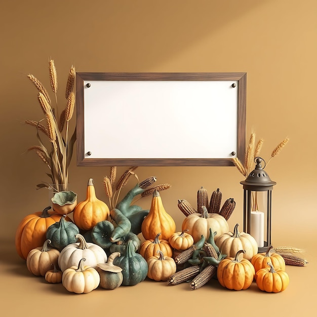 a picture of a pumpkin patch with a sign that says pumpkins